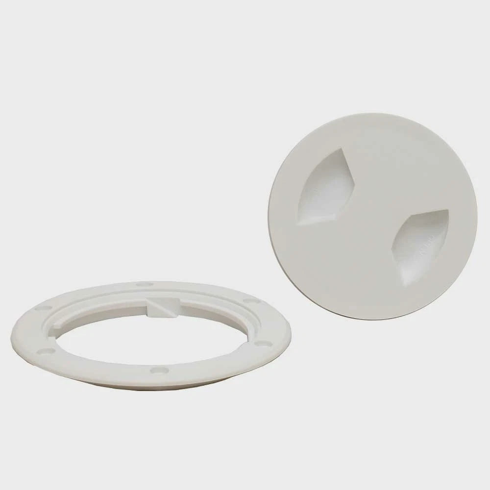 Larson Boat Access Plate 4258-9373 - 4 1/2 Inch White