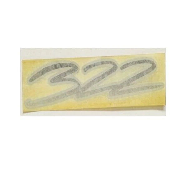 Baja Boat Number Decal 1077296 - 9 1/2 Inch 322 Black - Silver