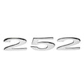 Cobalt Boat Model Number Decal 491382 - 252 Chrome Sticker