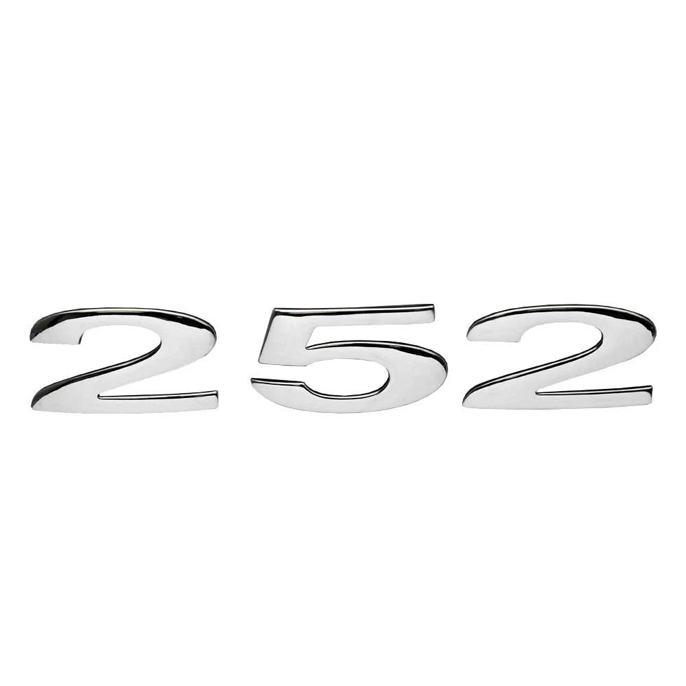 Cobalt Boat Model Number Decal 491382 - 252 Chrome Sticker