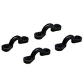 Marine Boat Bimini Eye Straps - 2 7/8 Inch Black Nylon (set of 4)