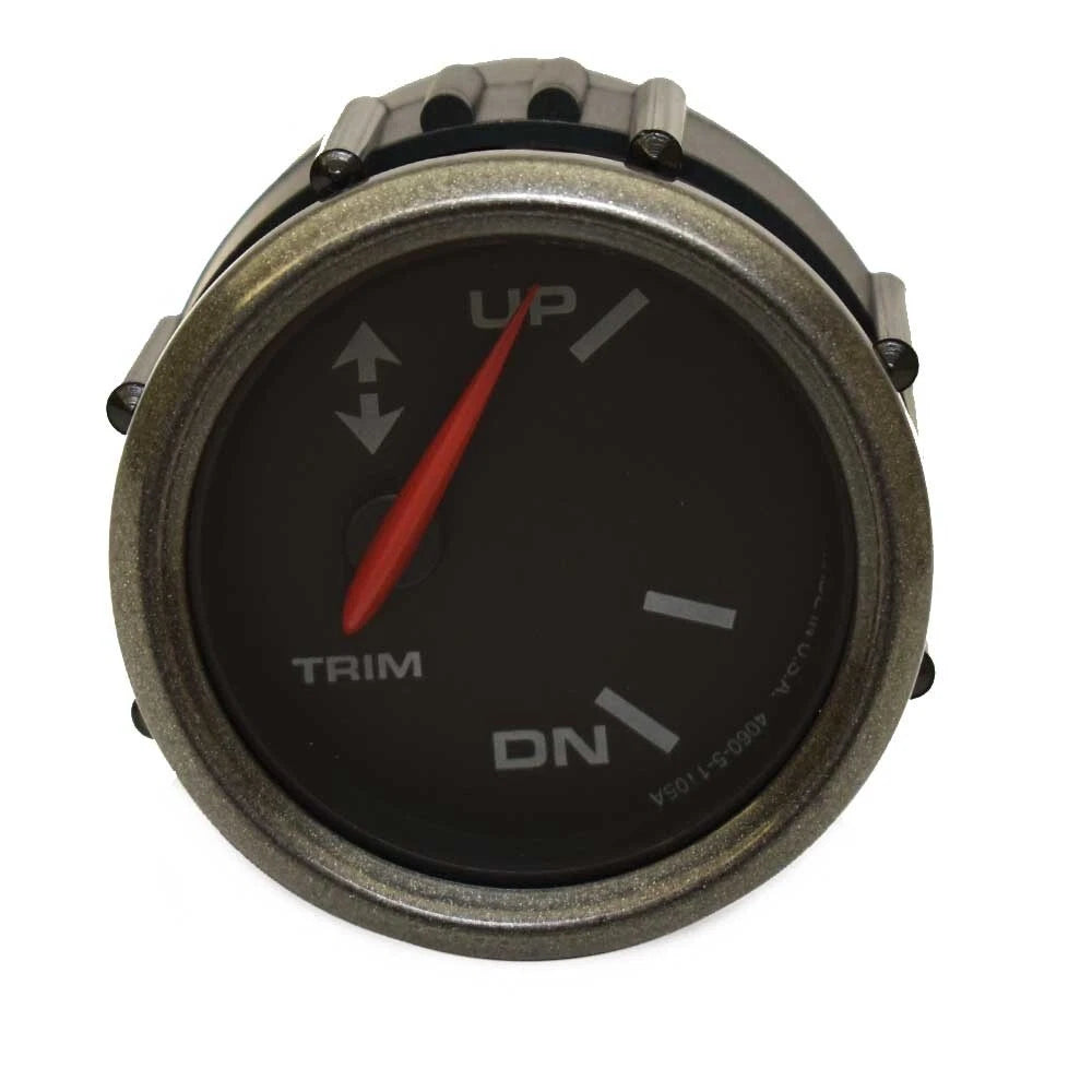 Faria Boat Trim Gauge GP7764A - Mercury 2 Inch Metallic Black