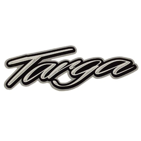 Tracker Boat Raised Decal 129768 - Targa 5 X 3/4 Inch Gray Black