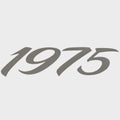 Lund Boat Decal 2257179 - 1975 Metallic Silver Sticker 7 3/8 X 1 7/8 Inch