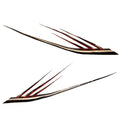 Larson Boat Decal - 92 X 17 Inch Red - Silver - Black (set of 2)