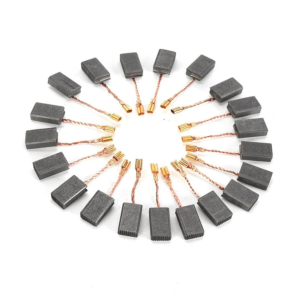 20Pcs Motor Carbon Brushes 5mm*10mm*15mm for 125 Motor Angle Grinder Tool Part