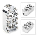 Universal Chrome CNC Anti-Skid Gear Brake Shift Peg Pedals MX Style for Harley