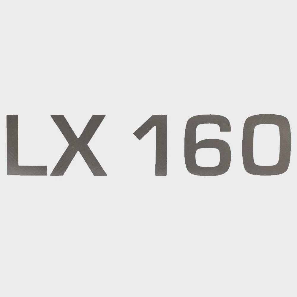 Lowe Boat Sticker Decal 2318400 - LX 160 Metallic Silver Vinyl 2019