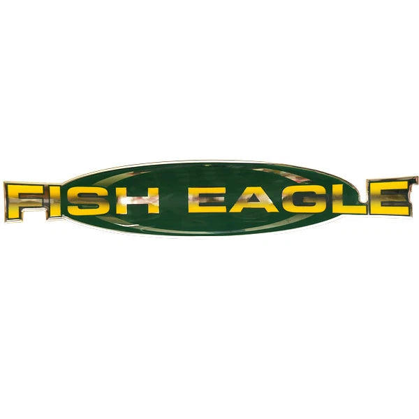 Larson Boat Raised Brand Decal 8622-3305 - Fish Eagle Green Yellow