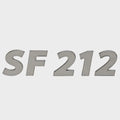 Lowe Boat Raised Emblem Decal 2194248 - SF 212 Silver 8 5/8 X 2 Inch