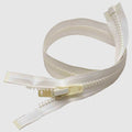 YKK Fastening Boat Separating Zipper - 26 X 1 1/2 Inch White