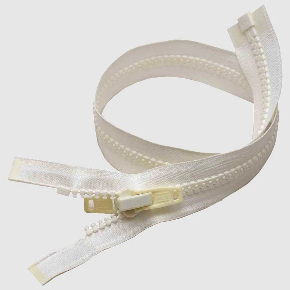 YKK Fastening Boat Separating Zipper - 26 X 1 1/2 Inch White