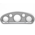 Rinker 230 Boat Blank Gauge Panel 206649B - Silver Plastic
