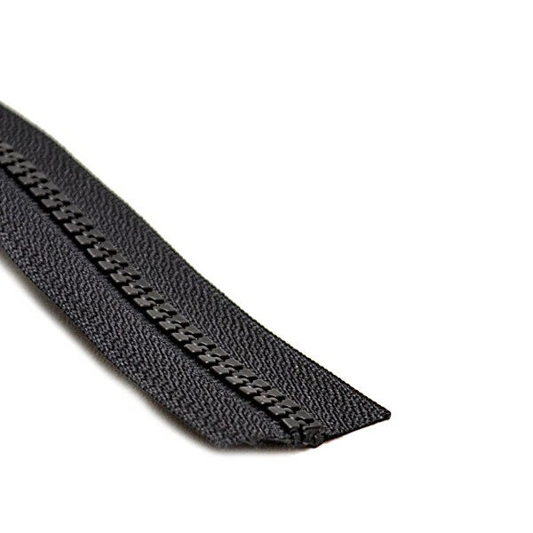 YKK Boat Continuous Zipper Chain 0005226 - Molded Black Plastic (FT)