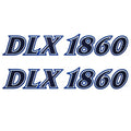 G3 Boat Brand Decal 73404458 - Blue - White - Black DLX 1860 (pair)