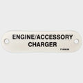 Marquis Boat Label Tag 7160936 - Engine/Accesso Ry Charger White Plastic