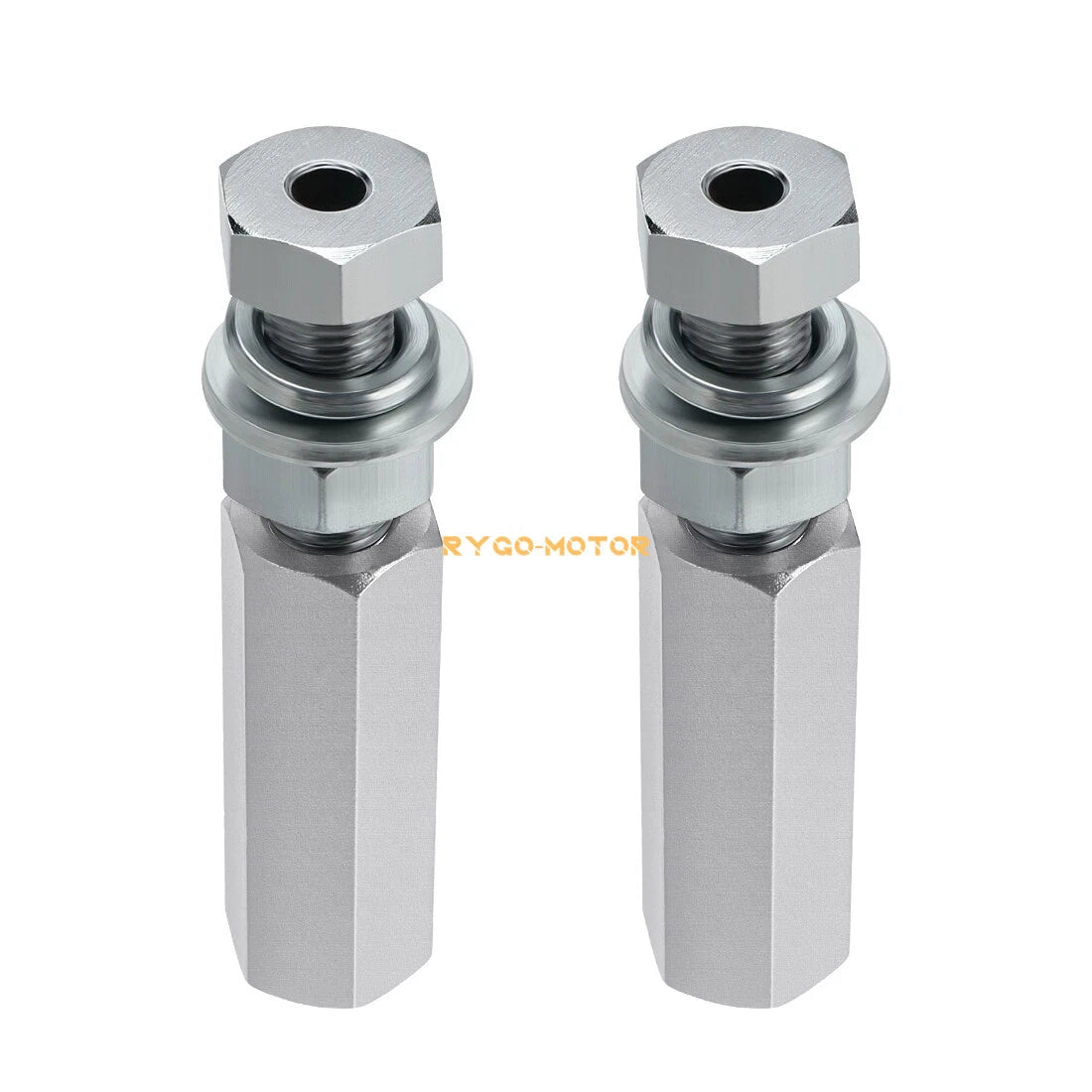 2Pcs Silver 1/4" Quick Release Flag Pole Holder for ATV UTV Motorcycle Dirt Bike