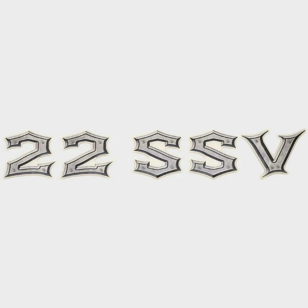 Supra Boat Raised Logo Decal Emblem 106274 - 22 SSV Silver