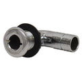 Boat Elbow Thru Hull Fitting - 1 1/8 Inch Silver Plastic