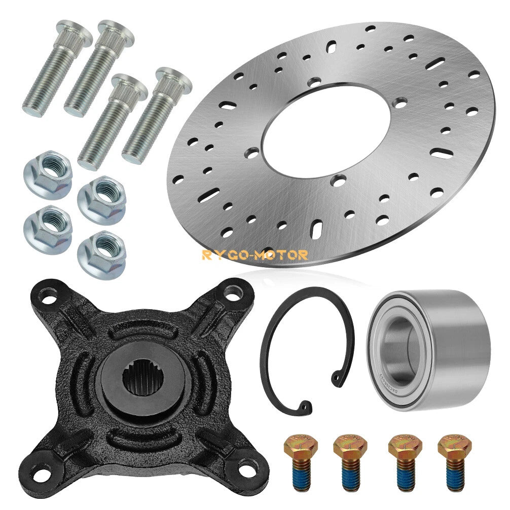 Front Wheel Hub with Disc Rotor Bearing Kit for Polaris Ranger 500 570 EV 2017-2024