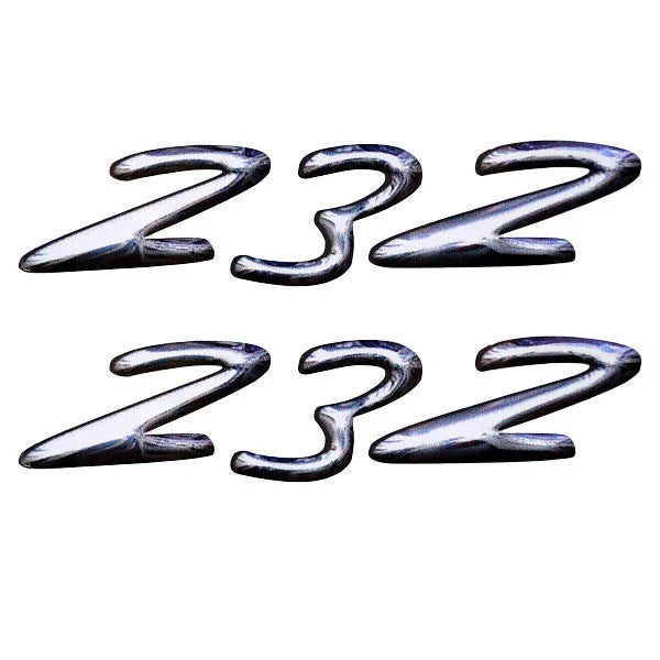 Rinker Boat Brand Decal - 232 Gray White Stickers (pair)