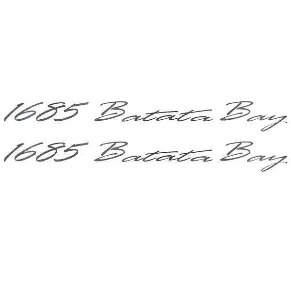Lund Boat Decal Stickers - 1685 Batata Bay (set of 2)