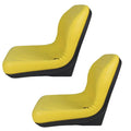(2) Yellow HIGH BACK SEAT Fits John Deere GATORS - Fits Many Makes & Models