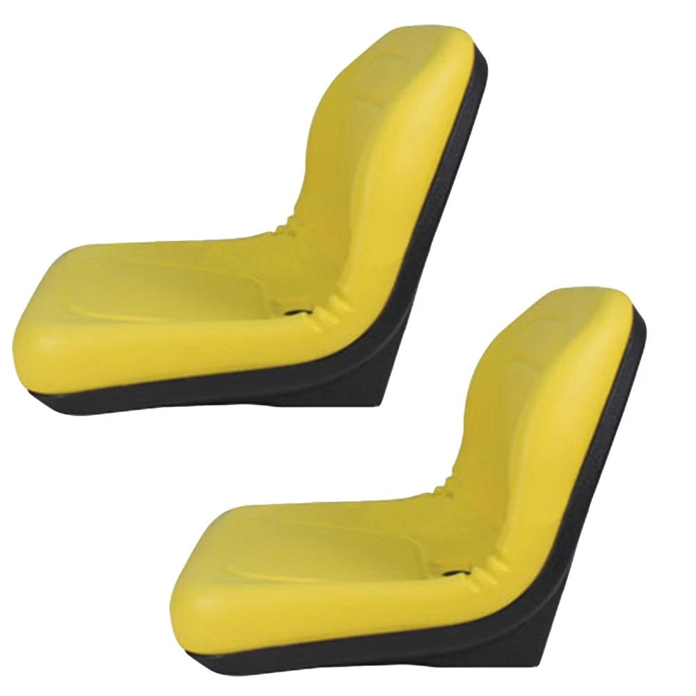 (2) Yellow HIGH BACK SEAT Fits John Deere GATORS - Fits Many Makes & Models