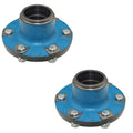 C9NN1104E Two Front Hubs with Cap Stud Nut for Ford/NH Tractors 600 3055+