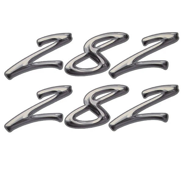 Rinker Boat Brand Decal - 282 White - Gray 9 1/2 X 2 1/2 Inch (pair)