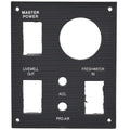 Bass CAT Boat Blank Switch Panel 215354 - Master Power Livewell Black