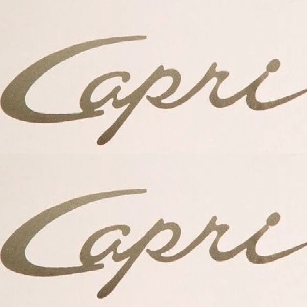 Bayliner Boat Model Decal - Capri Glitter Silver Sticker (pair)