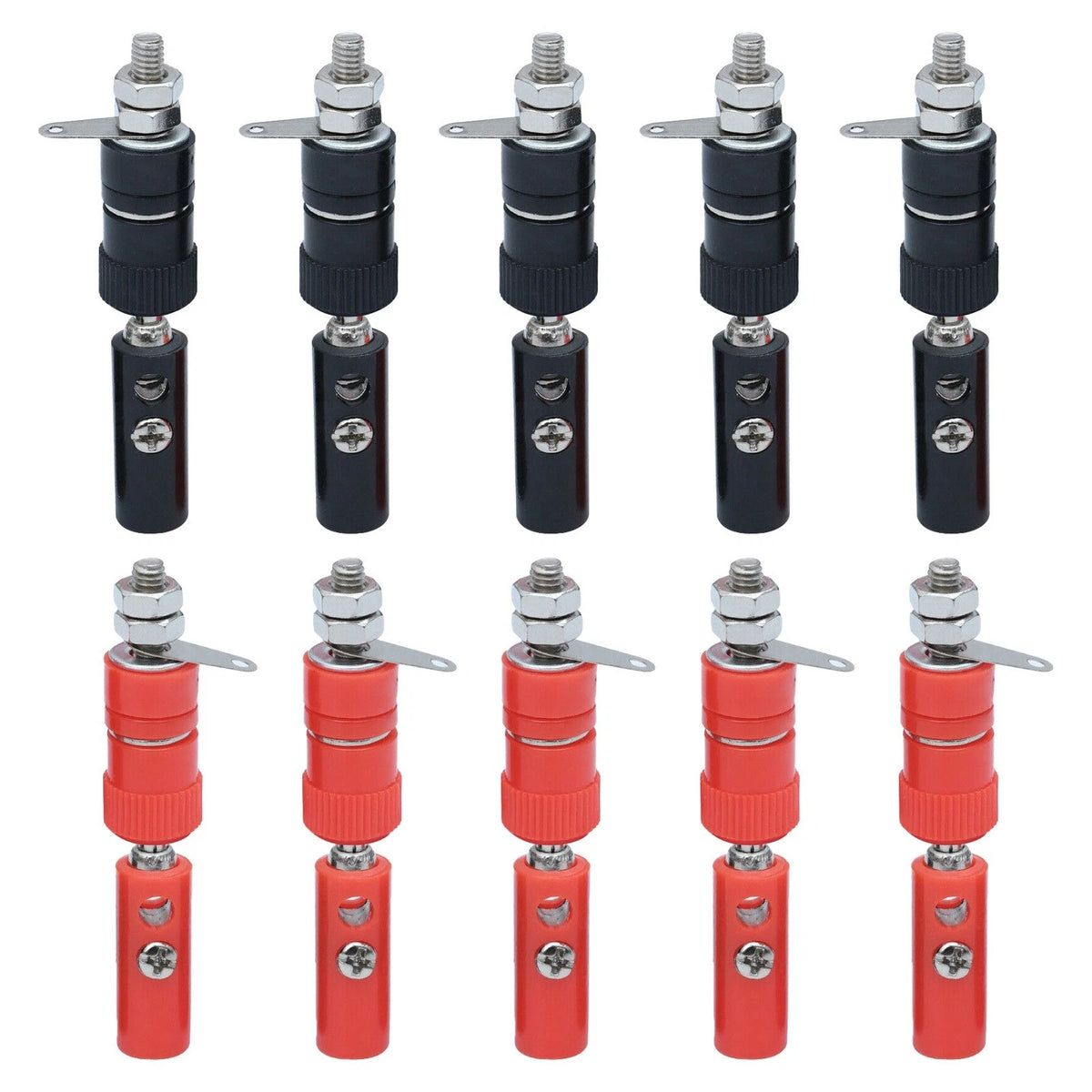 Accessories Socket Connectors PA Nylon and Alloy Speaker Wire Cable 10pcs