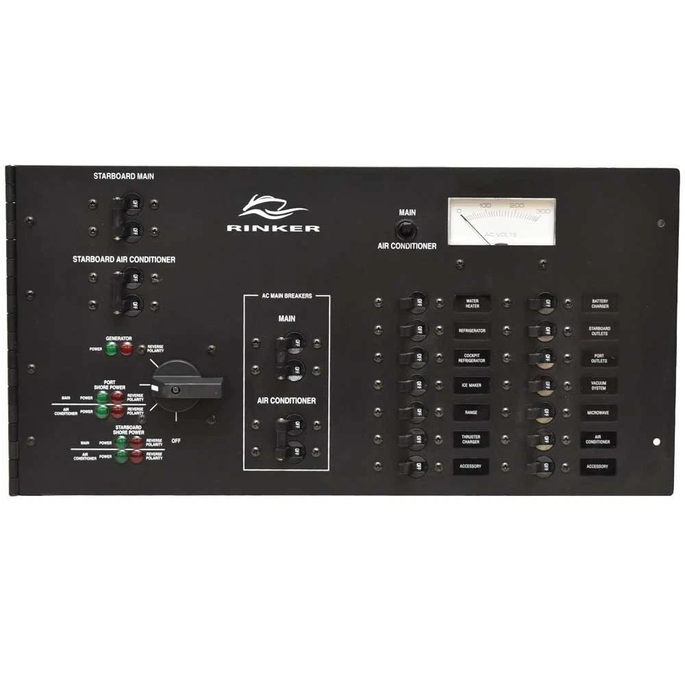Rinker Boat Breaker Panel 222484 - 18 1/4 X 9 Inch 120 VAC 60 Hz