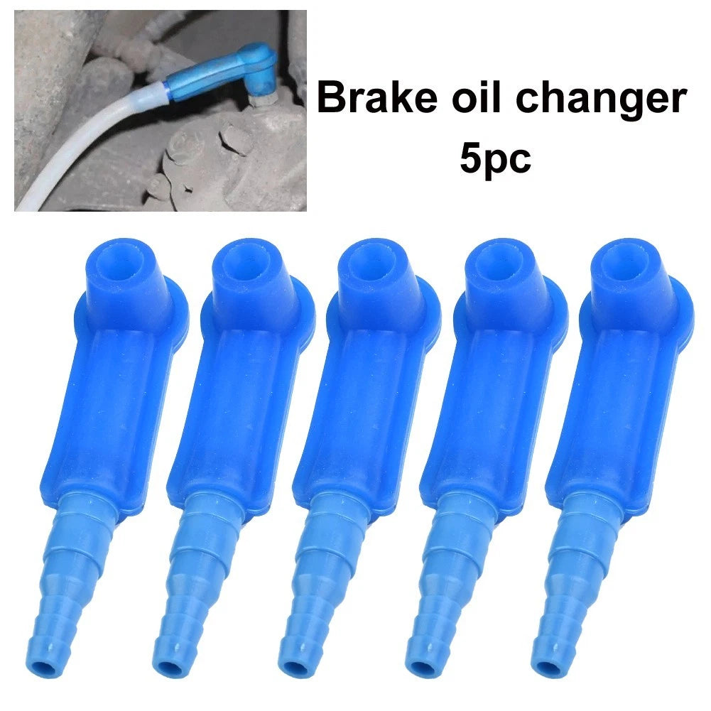 5x/set Car Brake Fluid Replacement Tool Pump Oil Bleeder Change Air Kit Blue