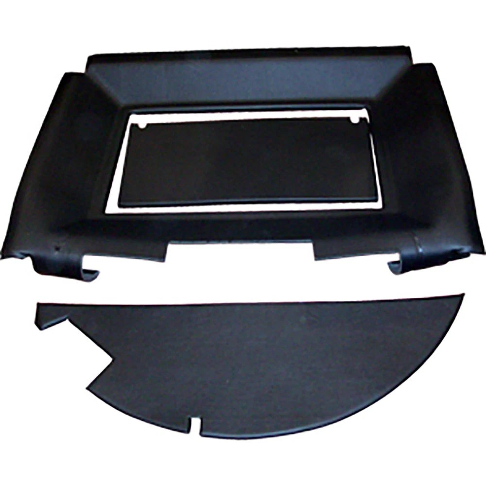 CR40H Main Headliner, Black Vinyl with Formed Plastic Fits John Deere