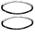 Boat Port Window Trim Rings - 18 1/8 X 8 1/4 Inch Stainless (pair)