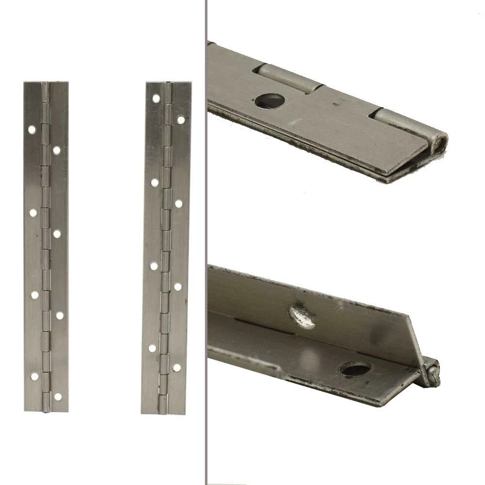 Tracker Boats Piano Hinge 170834 - 8 Inch 18 Gauge Stainless (pair)
