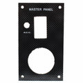 Bass CAT Boat Blank Master Panel - Rocker Switch Carbon Fiber