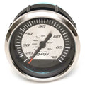 Faria Beede Boat Speedometer Gauge SEK062A - 3 1/4 Inch Silver Black
