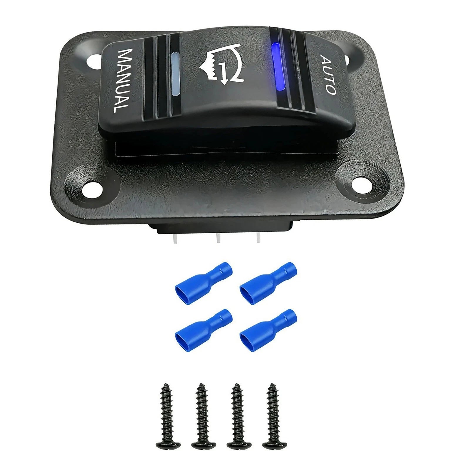 Waterproof 4-Pin SPDT 3-Way Bilge Pump Rocker Switch Replacement for Car