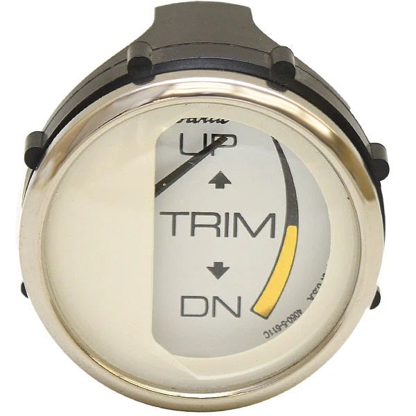 Faria Boat Trim Gauge GP4515A - Evinrude 2 Inch Chesapeake White SS