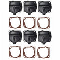 6pcs Carburetor Float Bowl Chamber for Johnson Evinrude 343870 0433000 766418