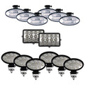 Complete Flood Beam Light Kit Fits John Deere 9000 Series Combines - (pkg. of