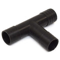 Sea Pro Boat Tee Fitting - 1 1/8 Inch Barbed Black PVC