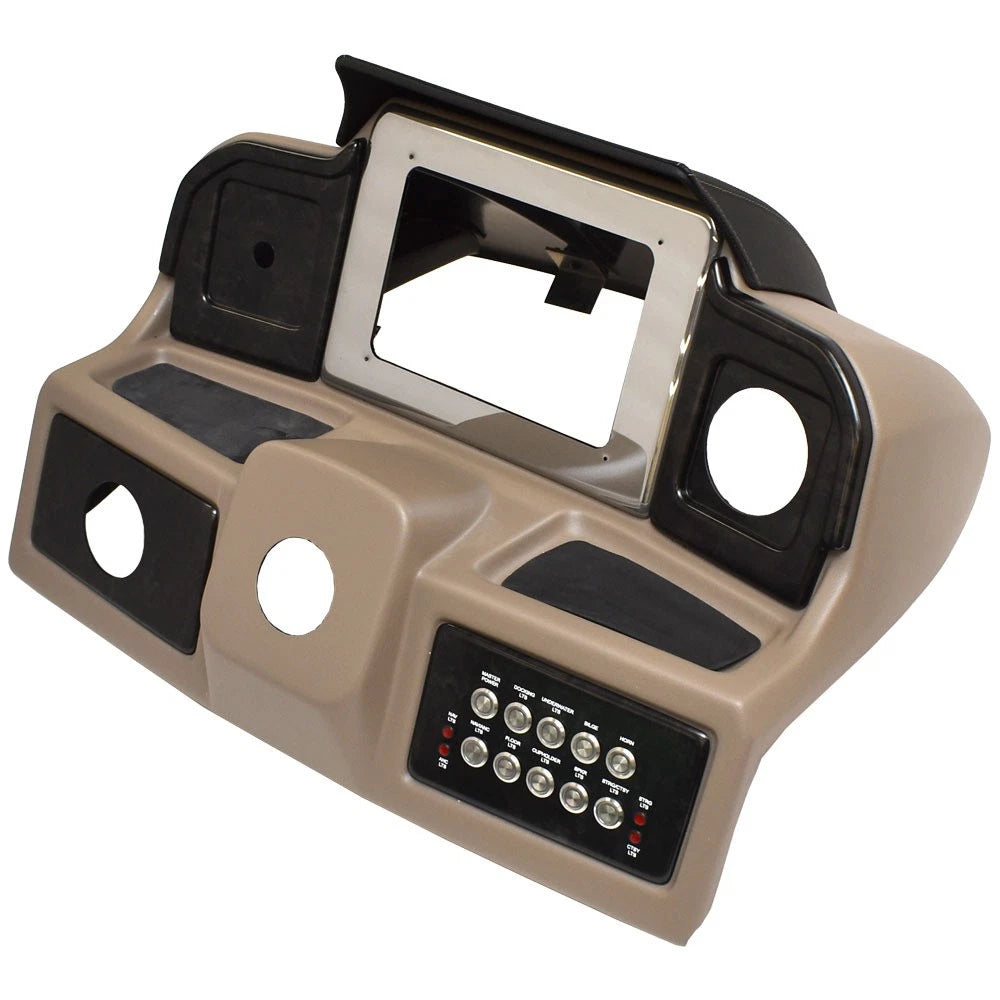G3 Pontoon Boat Blank Dash Panel 73427513 - Steering Console Beige Black