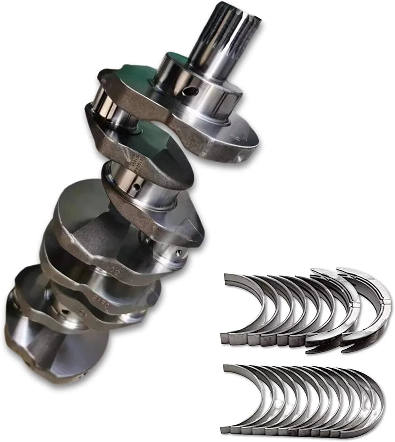 Complete Crankshaft 1J700-23010 for Kubota V2607 Engine U48 U55 KX057