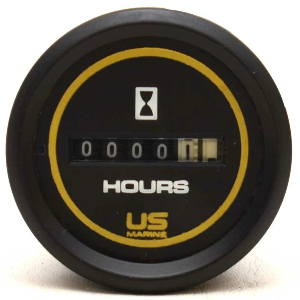 Faria Boat Hour Meter Gauge MH0067B - Bayliner US Marine 2 Inch