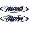 Aloha Boat Decals 082707-08 - 22 X 5 1/2 Inch Blue (pair)