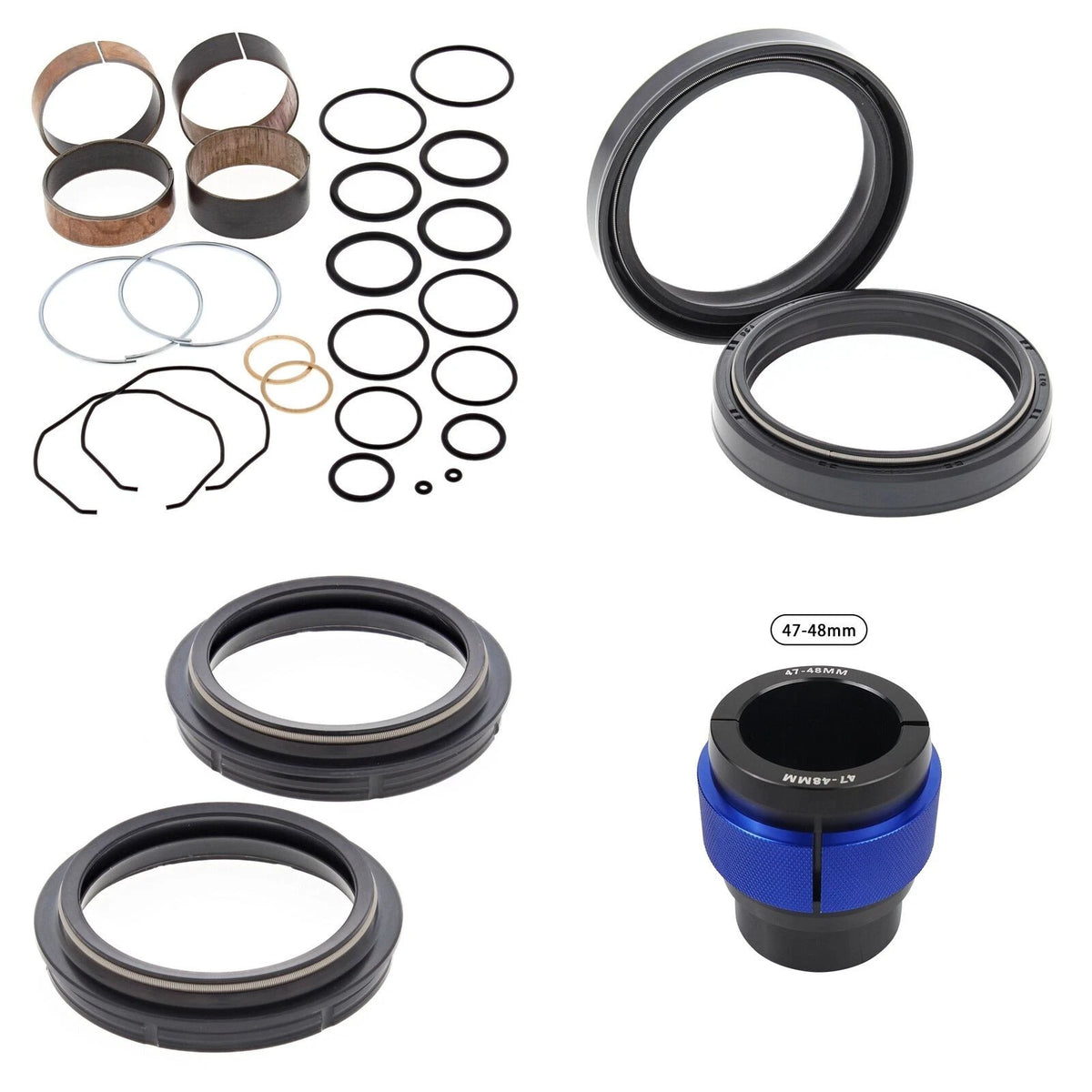 Complete Front Fork Rebuild Kit for Yamaha YZ250 2005-2016 with Driver
